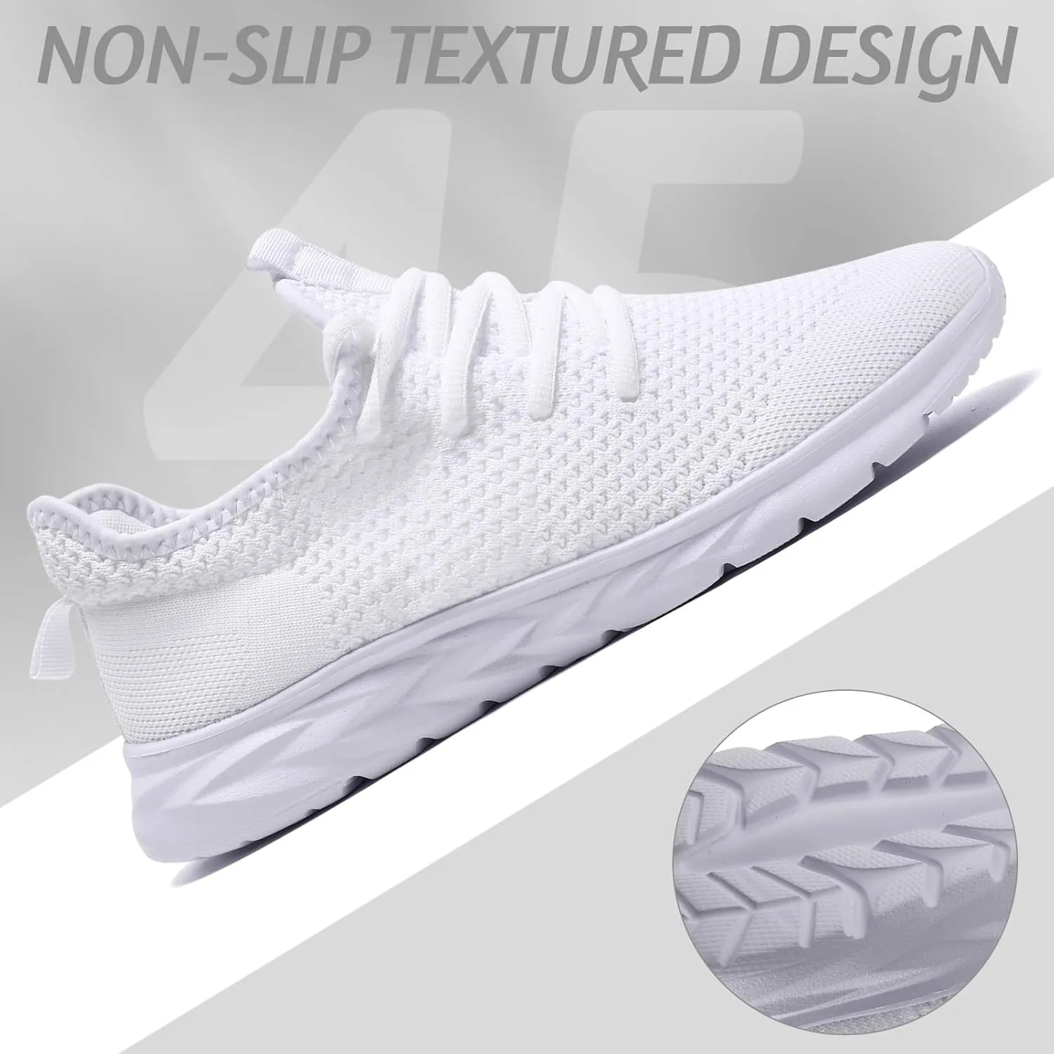 Womens Running Shoes Lightweight Tennis Shoes Slip On Walking Shoes Breathable Sneakers for Gym Travel Work
