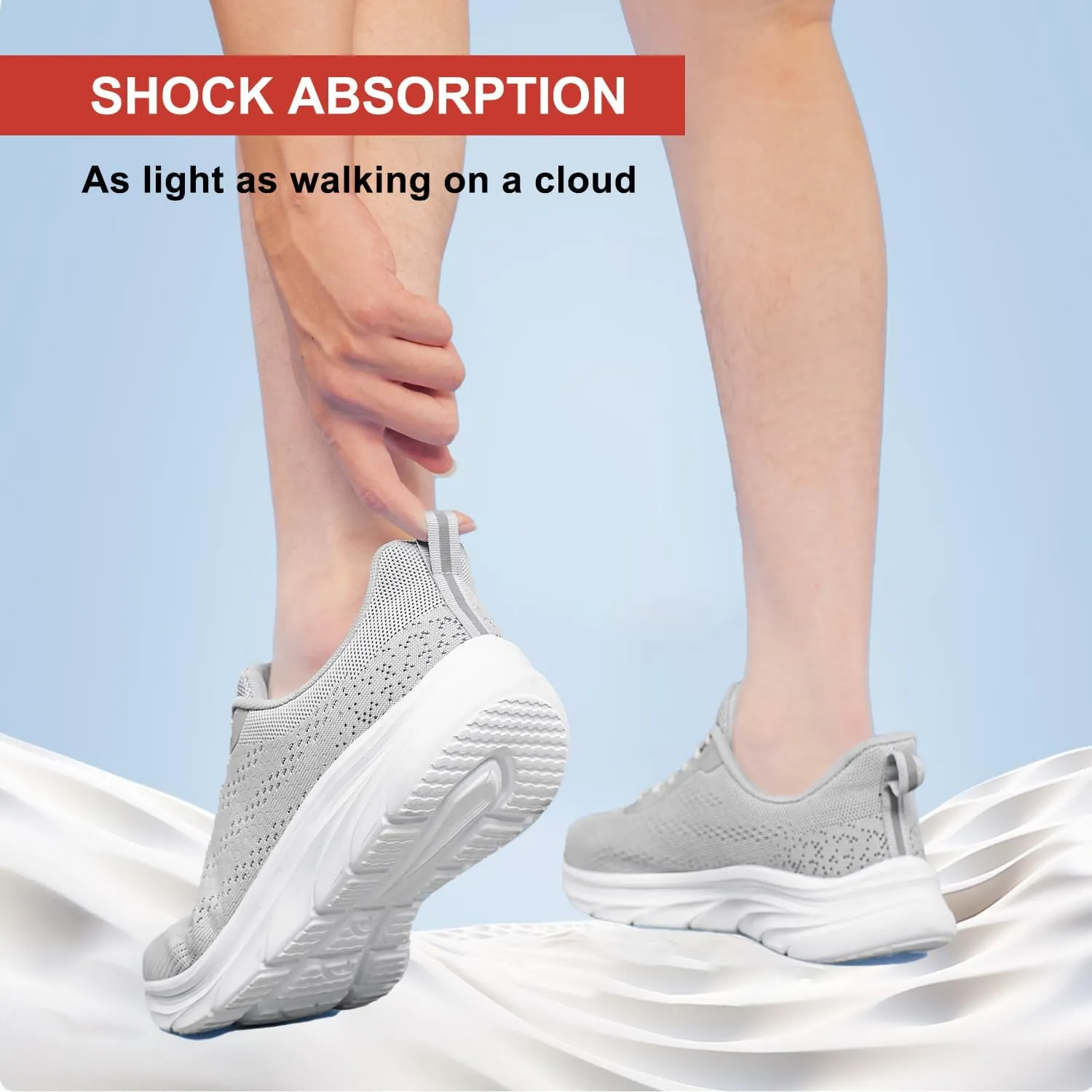Women's Running Shoes Slip On Walking Shoes Lightweight Tennis Workout Gym Shoes Sneakers