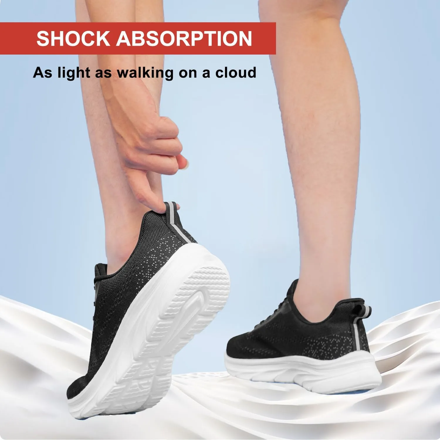 Women's Running Shoes Slip On Walking Shoes Lightweight Tennis Workout Gym Shoes Sneakers
