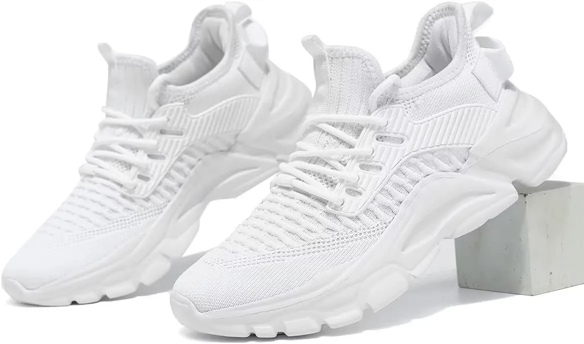 Womens Running Tennis Shoes Slip on Ladies Walking Fashion Athletic Sneakers Work Gym Comfort Lightweight Mesh Soft Sole