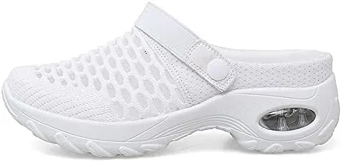 Women's Slip-On Mule Sneakers, Breathable Knit Casual Outdoor Walking Shoes, Soft and Comfortable Sports Sandals