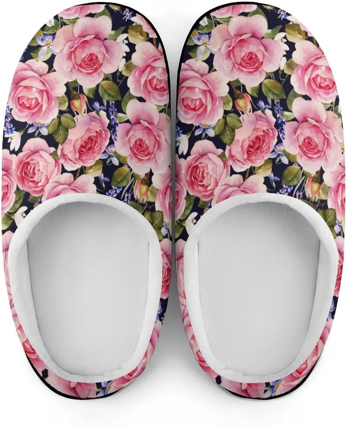 Womens Slippers Soft Bedroom Slip-On Shoes Ladies Halloween Cute Ghosts Slippers Cotton House Slippers Indoor Outdoor