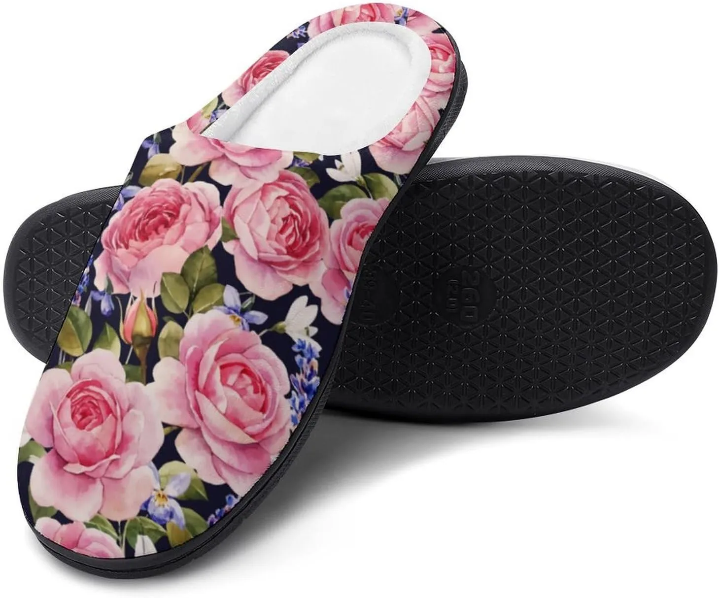 Womens Slippers Soft Bedroom Slip-On Shoes Ladies Halloween Cute Ghosts Slippers Cotton House Slippers Indoor Outdoor