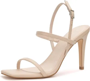 Women's Strappy High Heeled Sandals Open Toe Ankle Strap heels Comfy Weddings Shoes