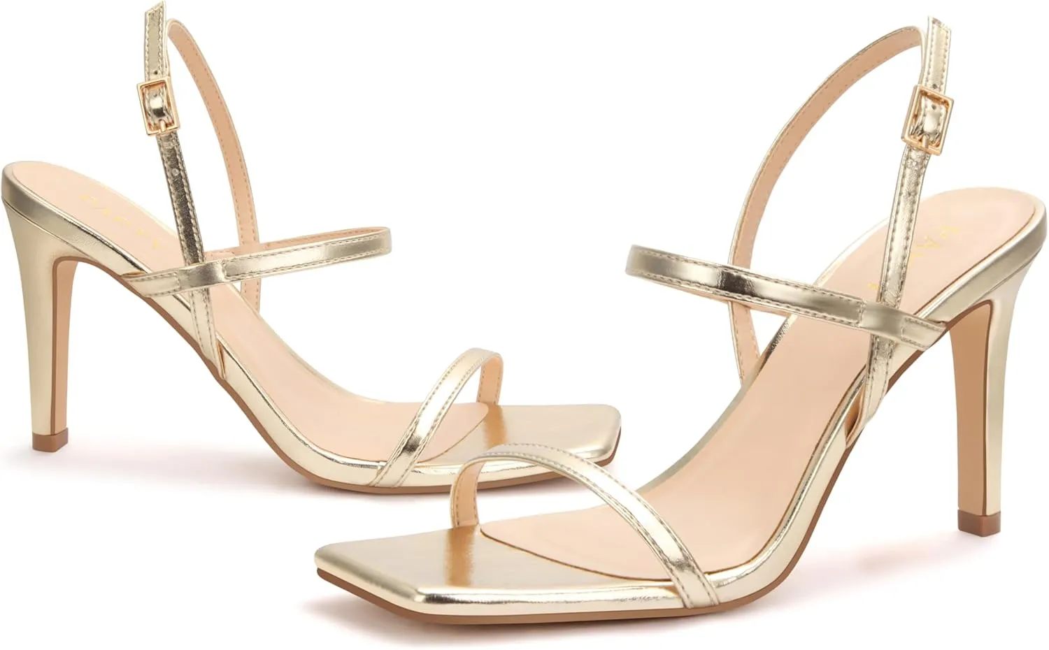 Women's Strappy High Heeled Sandals Open Toe Ankle Strap heels Comfy Weddings Shoes