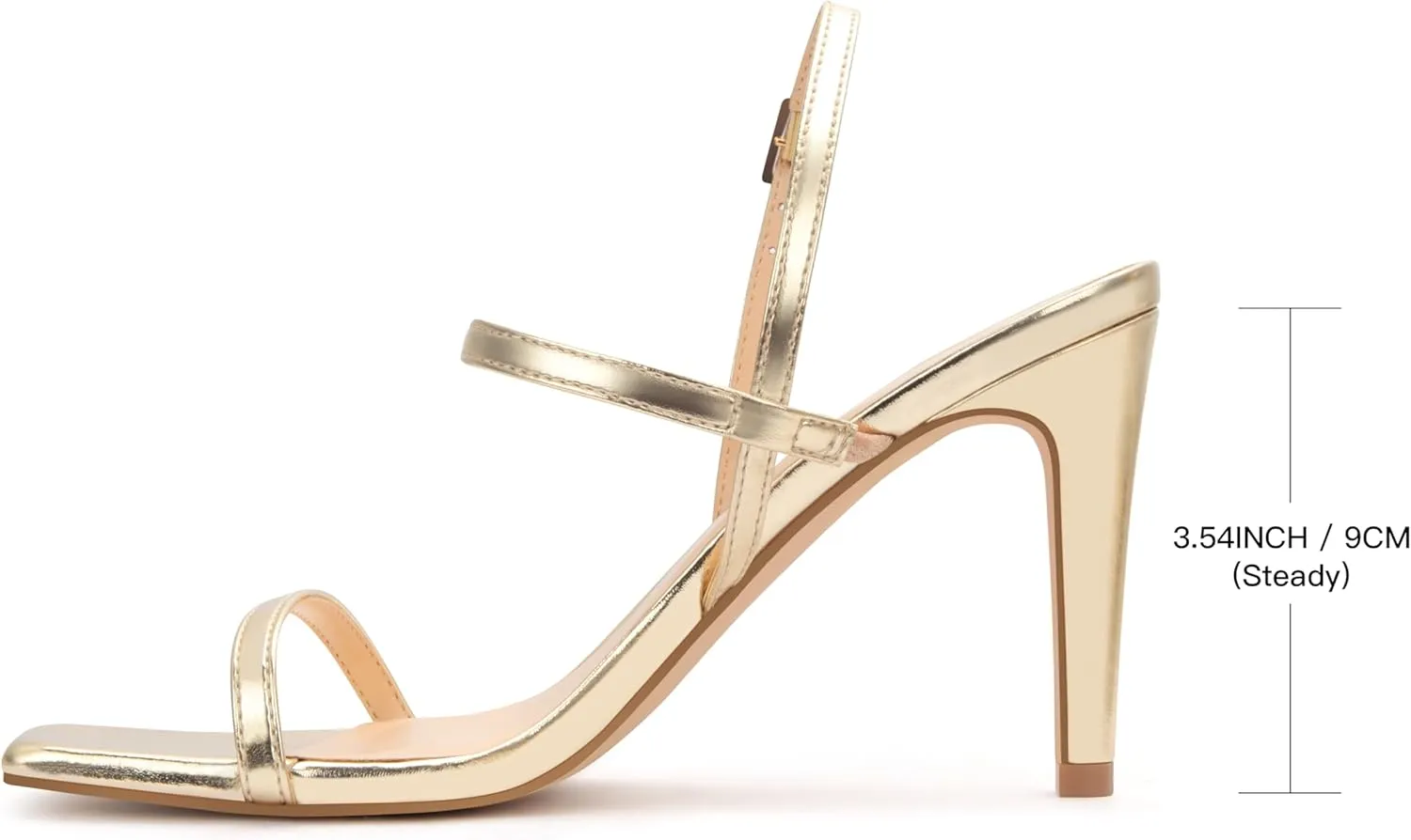 Women's Strappy High Heeled Sandals Open Toe Ankle Strap heels Comfy Weddings Shoes