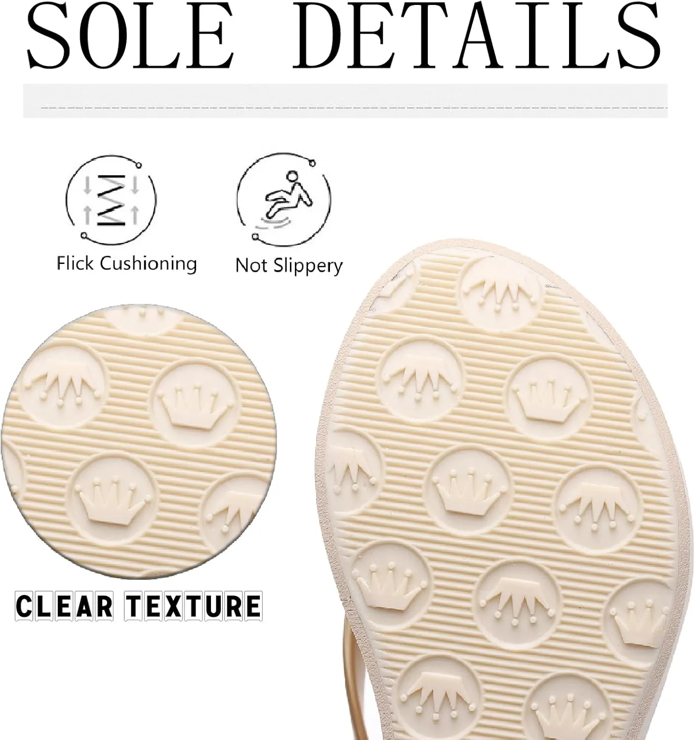 Women's Thong Wedge Platform Slides Sandals Fashion Comfort Open Round Toe Slip On Anti-Slip Chunky Heel Flip Flops Summer Pool Party Beach Walking Sandals