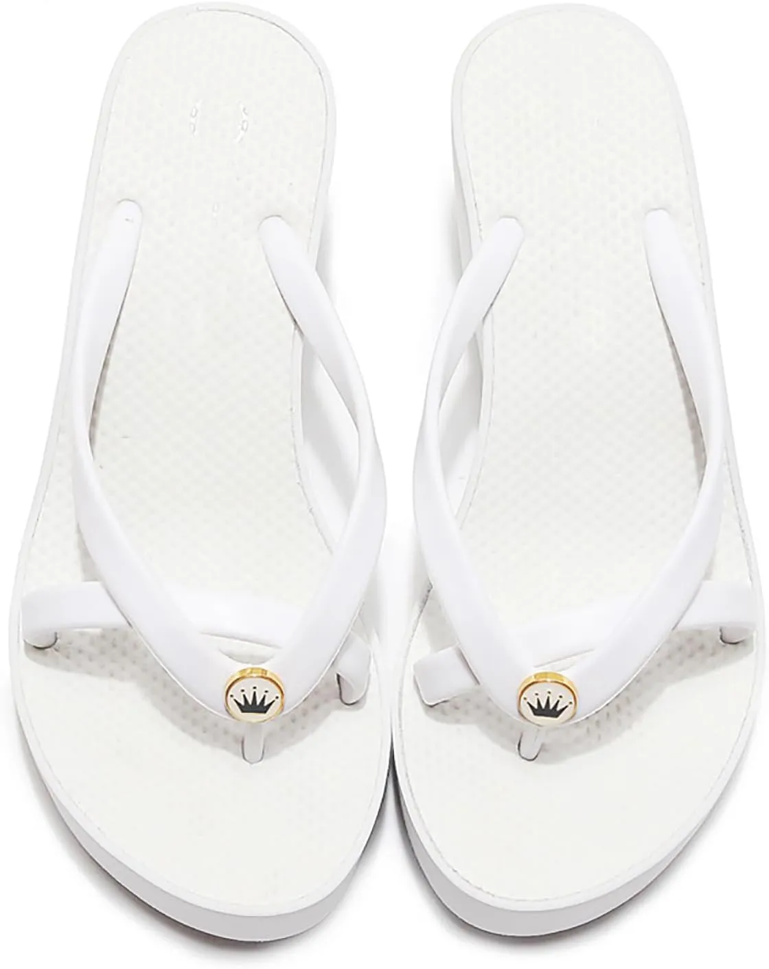Women's Thong Wedge Platform Slides Sandals Fashion Comfort Open Round Toe Slip On Anti-Slip Chunky Heel Flip Flops Summer Pool Party Beach Walking Sandals