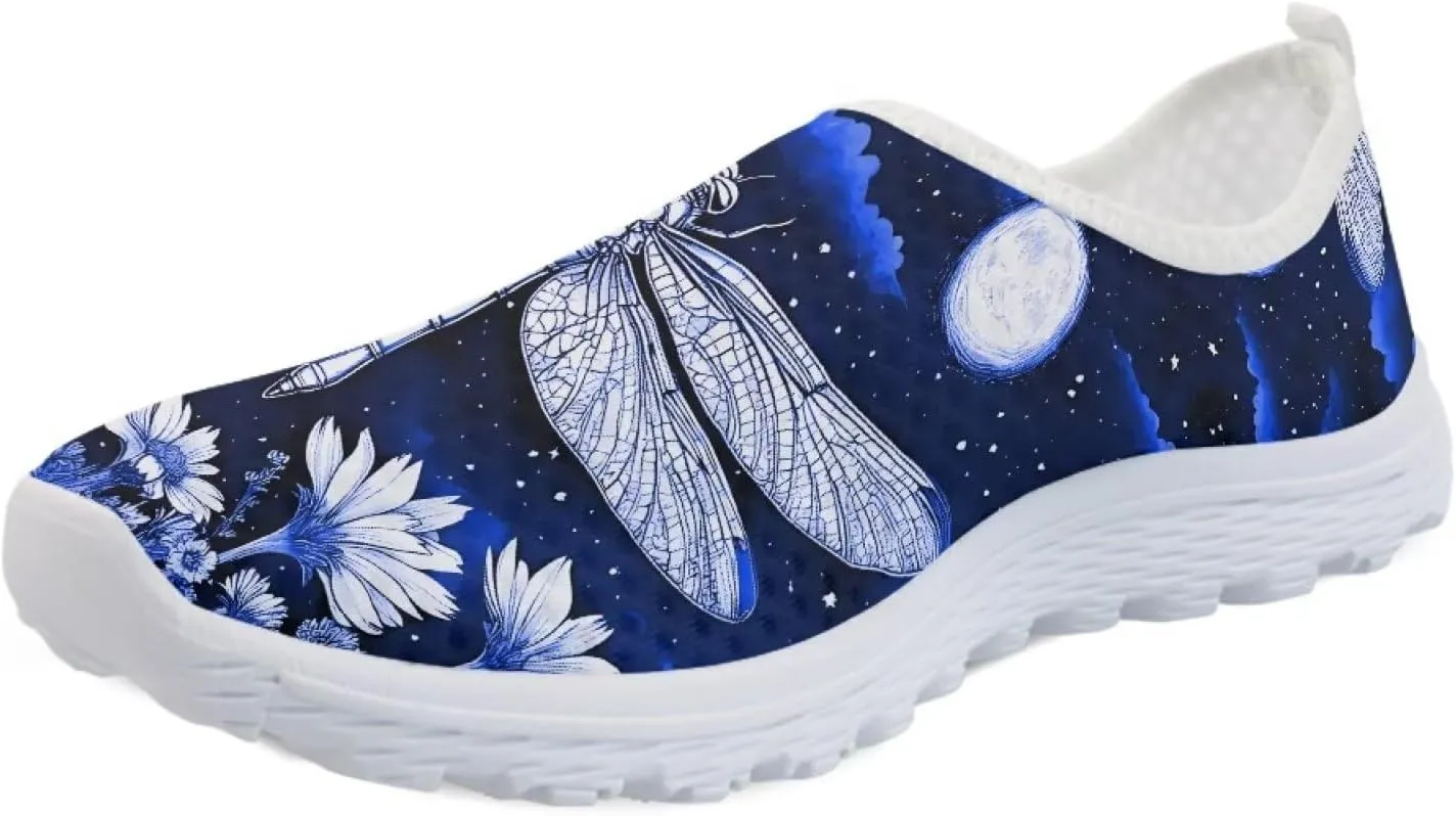 Womens Walking Shoes Slip-on Leisure Shoe Lightweight Breathable Casual Soft Sole Ladies Mesh Dog Walking Shoes