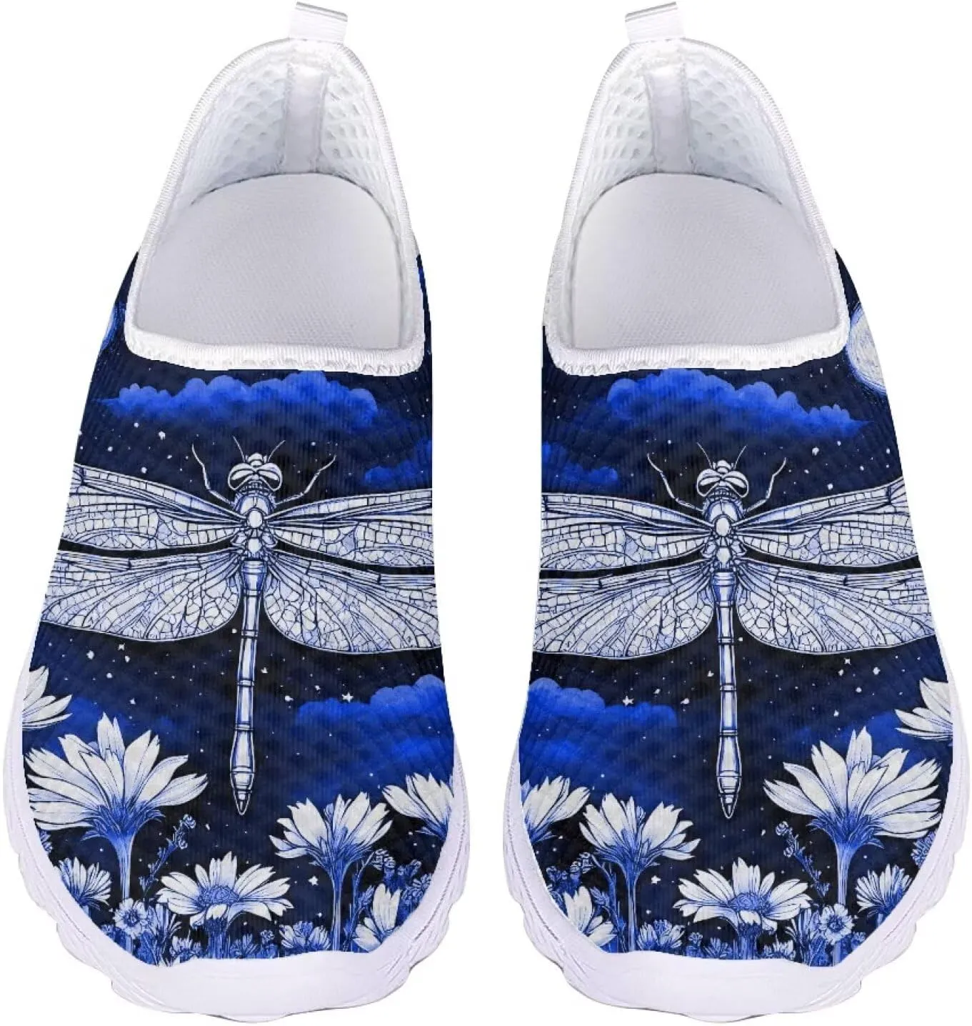 Womens Walking Shoes Slip-on Leisure Shoe Lightweight Breathable Casual Soft Sole Ladies Mesh Dog Walking Shoes
