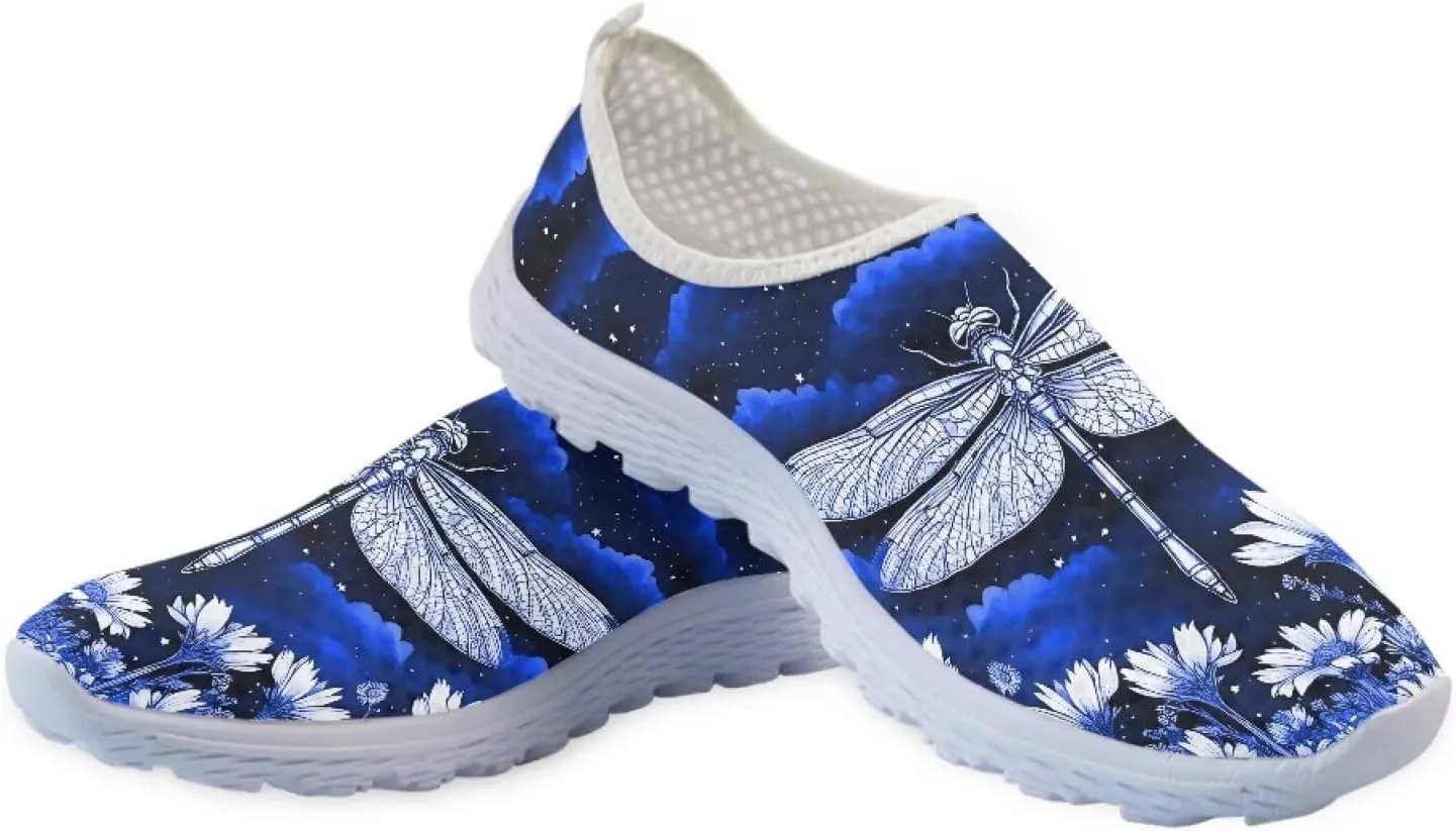 Womens Walking Shoes Slip-on Leisure Shoe Lightweight Breathable Casual Soft Sole Ladies Mesh Dog Walking Shoes