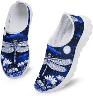Womens Walking Shoes Slip-on Leisure Shoe Lightweight Breathable Casual Soft Sole Ladies Mesh Dog Walking Shoes