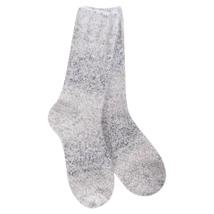 World's Softest Socks Weekend Ombre Feather Crew-Walnut