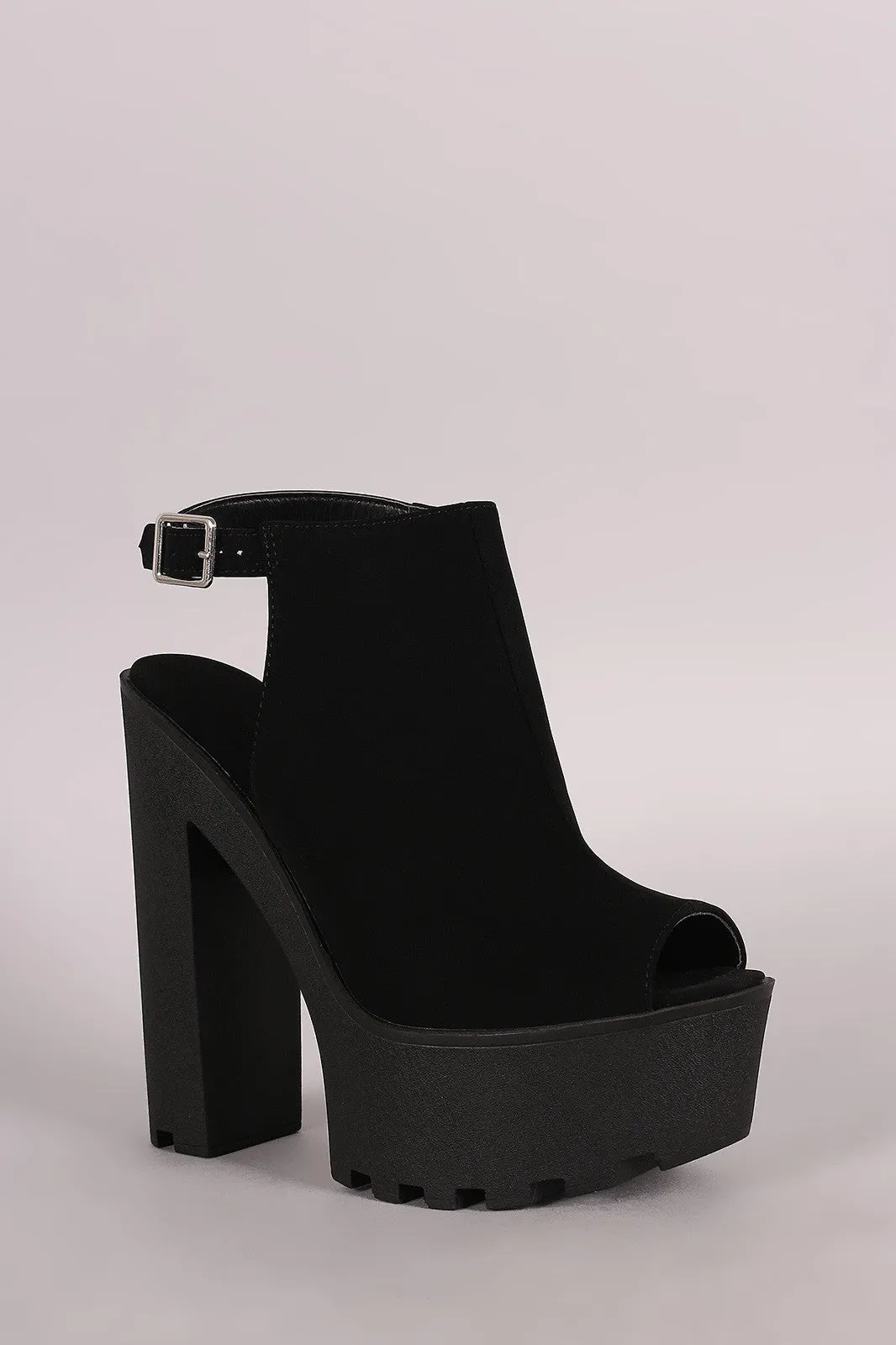 Worth the price Sole Lug Mule Secure checkout Bamboo Heel Platform Nubuck