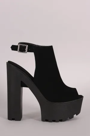Worth the price Sole Lug Mule Secure checkout Bamboo Heel Platform Nubuck
