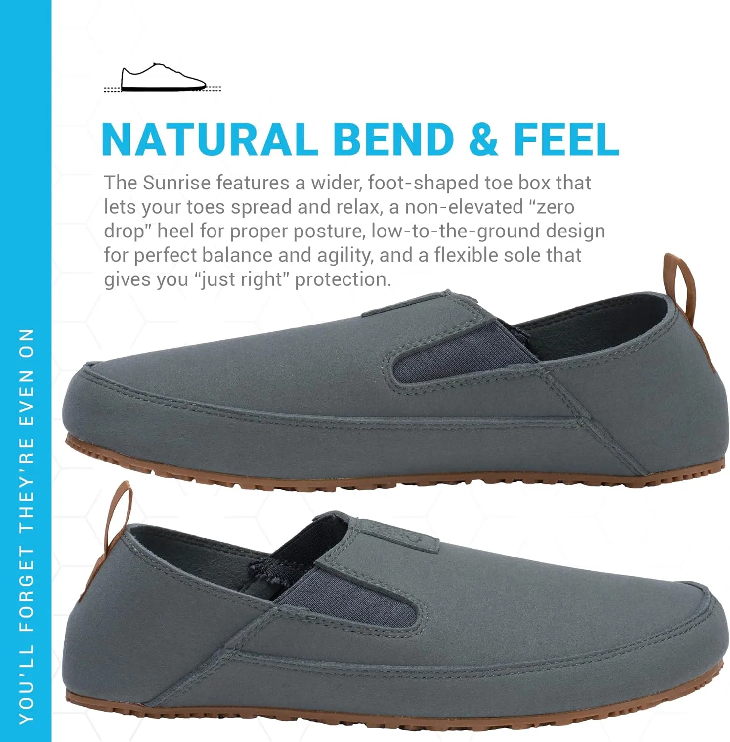 Xero Shoes Barefoot Shoes | Sunrise Casual Shoes | Fashion Slip On Shoes for Women's Comfort | Zero Drop, Light Weight, Minimalist