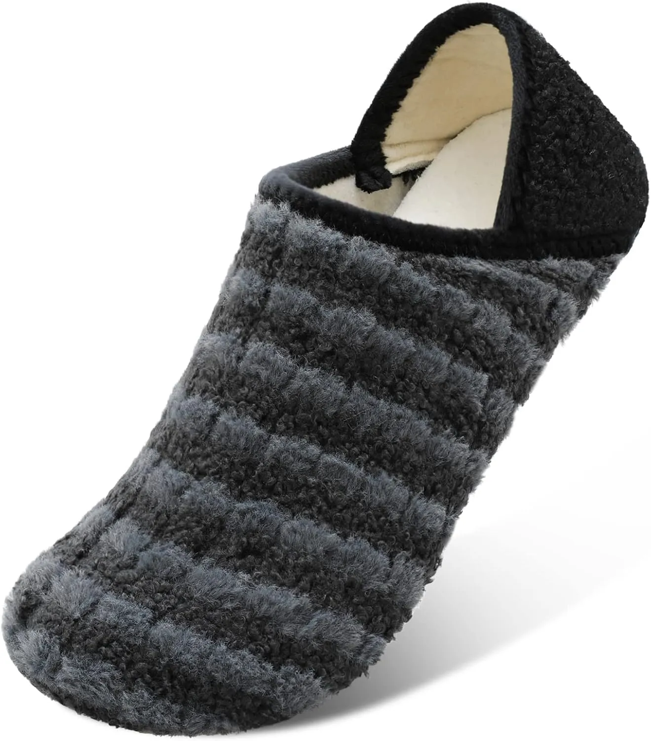 XIHALOOK House Slippers for Women Men Cozy Sock Shoes with Soft Rubber Sole Slip On for Indoor/Outdoor