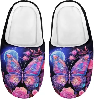 Xpyiqun House Shoes Size 9-14.5 Kids Slip On Slippers for Boys Girls Home Slippers Soft Plush Winter Slippers