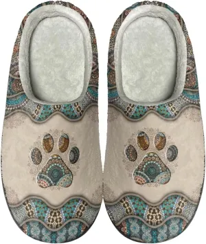 Xpyiqun Slippers Women Men Slip On House Shoes Fuzzy Warm Winter Slippers Size 4-12
