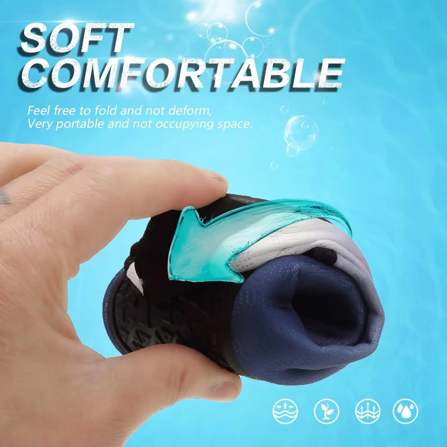 YALOX Water Shoes Women's Men's Outdoor Beach Swimming Aqua Socks Quick-Dry Barefoot Shoes Surfing Yoga Pool Exercise