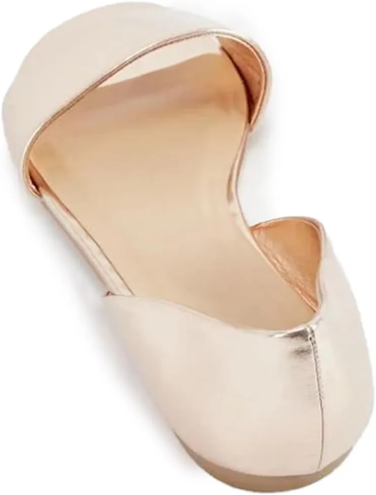 YDN Western Open Toe D'Orsay Casual Flats Sandals Slip on Comfy Walking Shoes Size 4-16 US