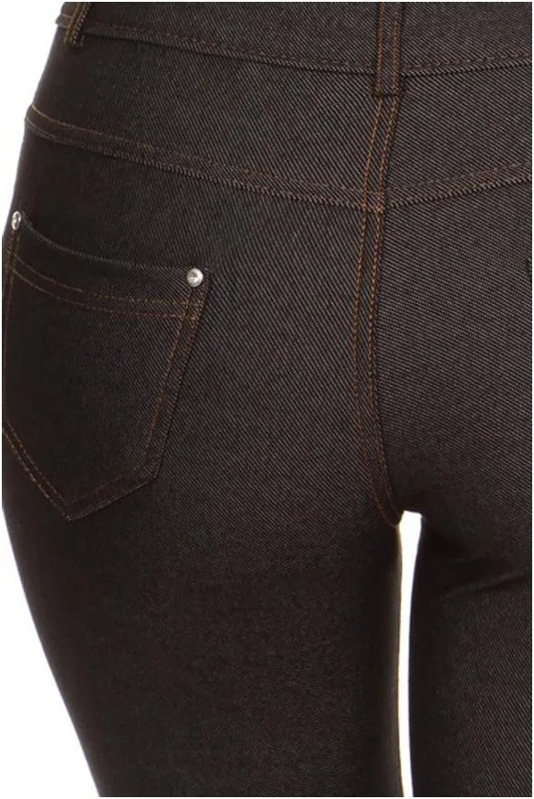 YELETE New Women's Stretchy Skinny Jeggings Shorts & Capri Pull On Style Trends SNJ