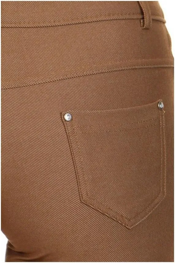 YELETE New Women's Stretchy Skinny Jeggings Shorts & Capri Pull On Style Trends SNJ
