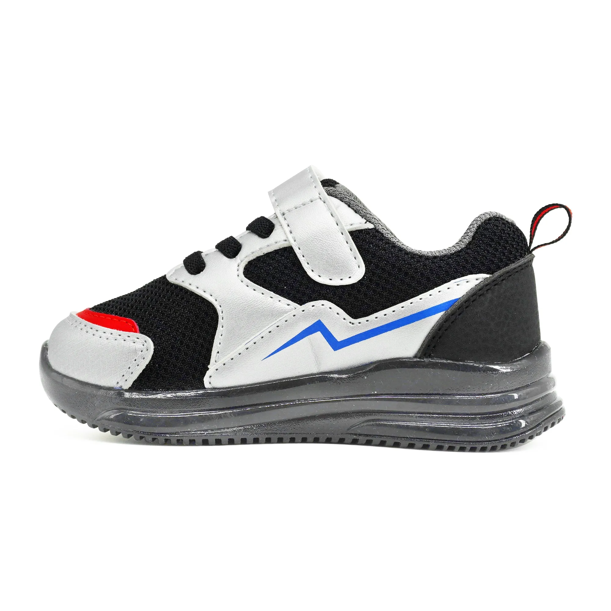 YESKIS Toddler Boys Light Up Shoes Black
