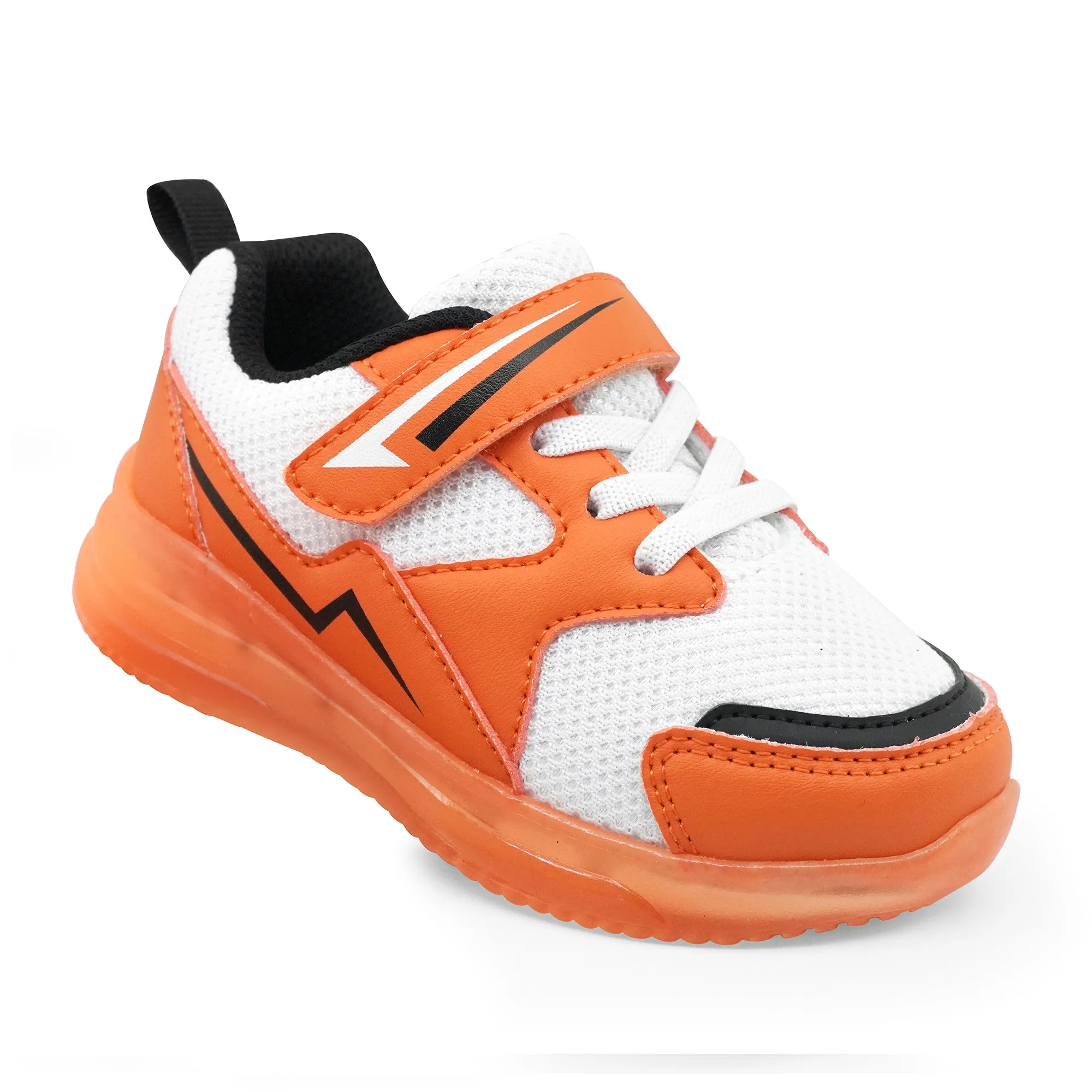 YESKIS Toddler Boys Light Up Shoes Orange