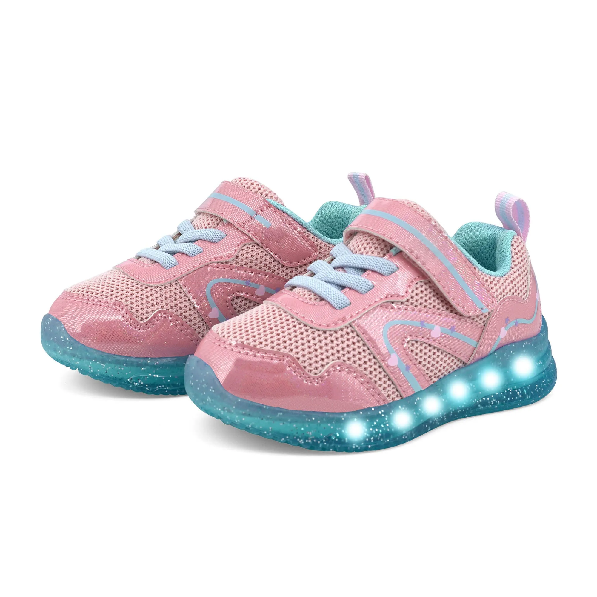 YESKIS Toddler Girls Light Up Shoes Pink