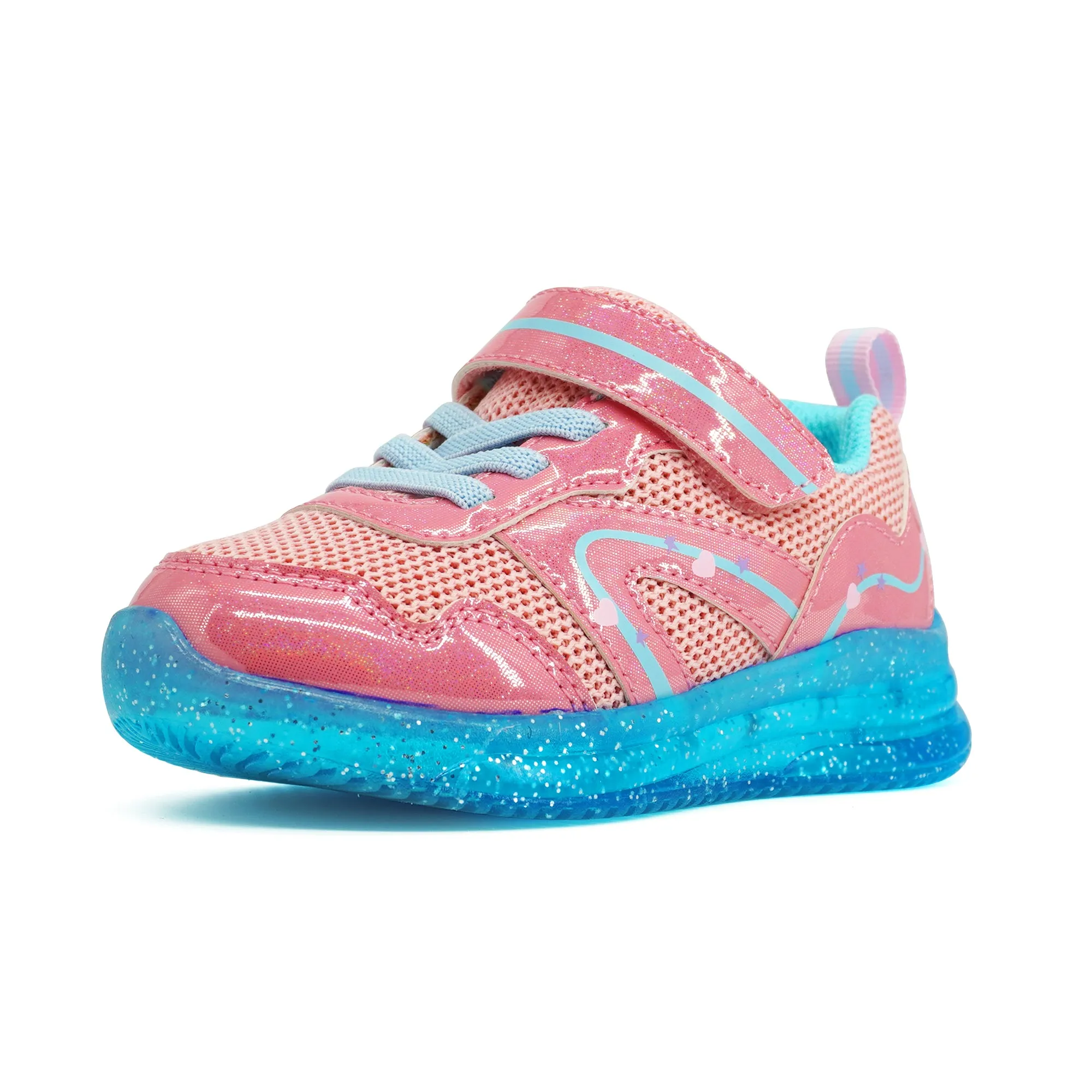 YESKIS Toddler Girls Light Up Shoes Pink
