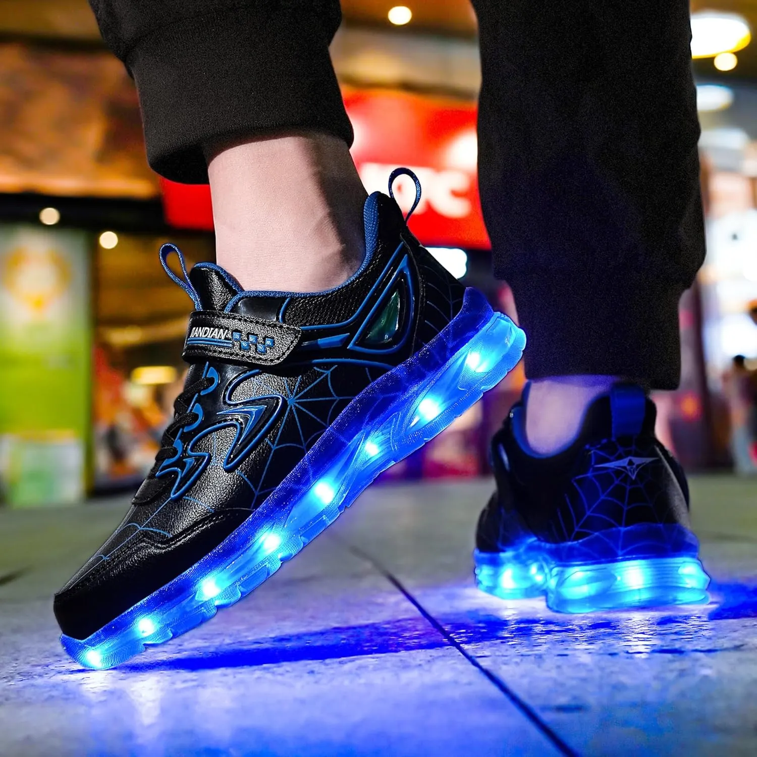 YUNICUS Kids Light Up Shoes for Boys Girls Toddler Sneakers USB Rechargeable Best Gift for Birthday Halloween Christmas