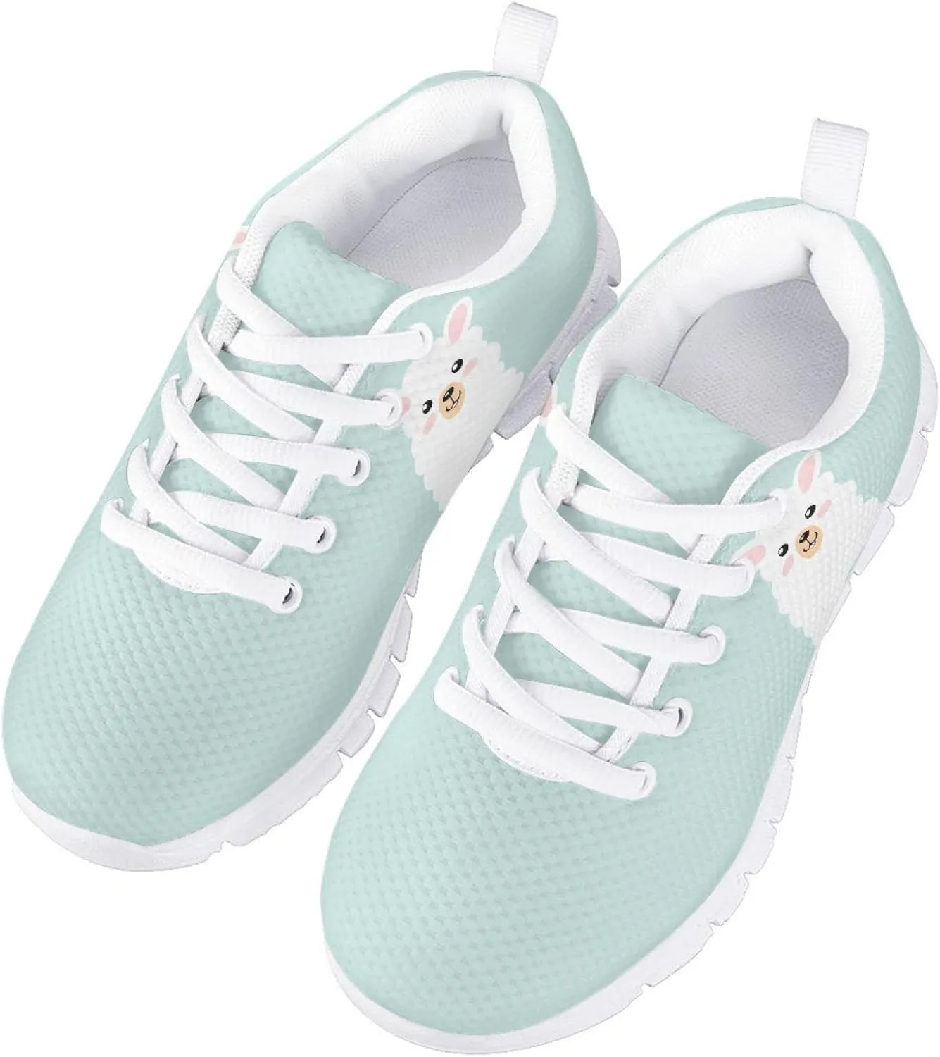 Yzaoxia Girls Tennis Shoes Kid Walking Shoes Outdoor Athletic Running Shoes Light Weight Breathable Supportive Lace-up Shoes Size 11-5