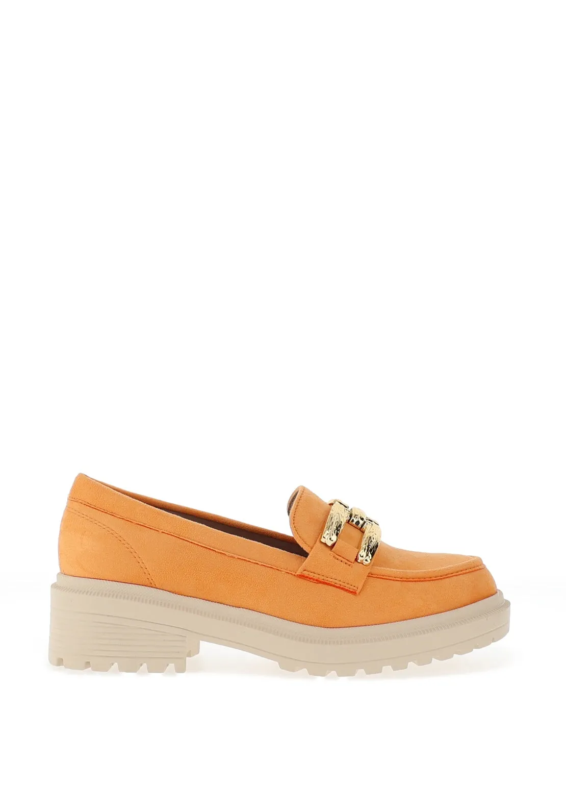 Zanni & Co. Chilin Kone Faux Suede Loafer, Mango