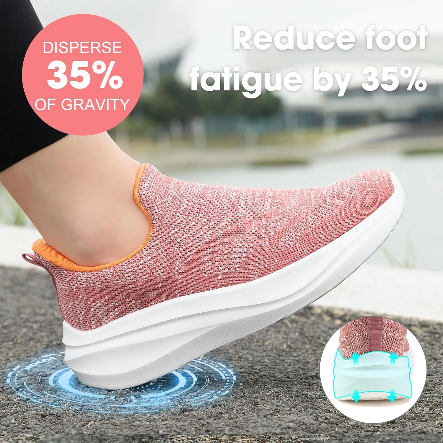 ZOVE Wide Toe Box Shoes Women Hands Free Wide Walking Shoes Ultra Light Tennis Breathable Wide Width Running Sneakers Athletic Gym Workout Trainers