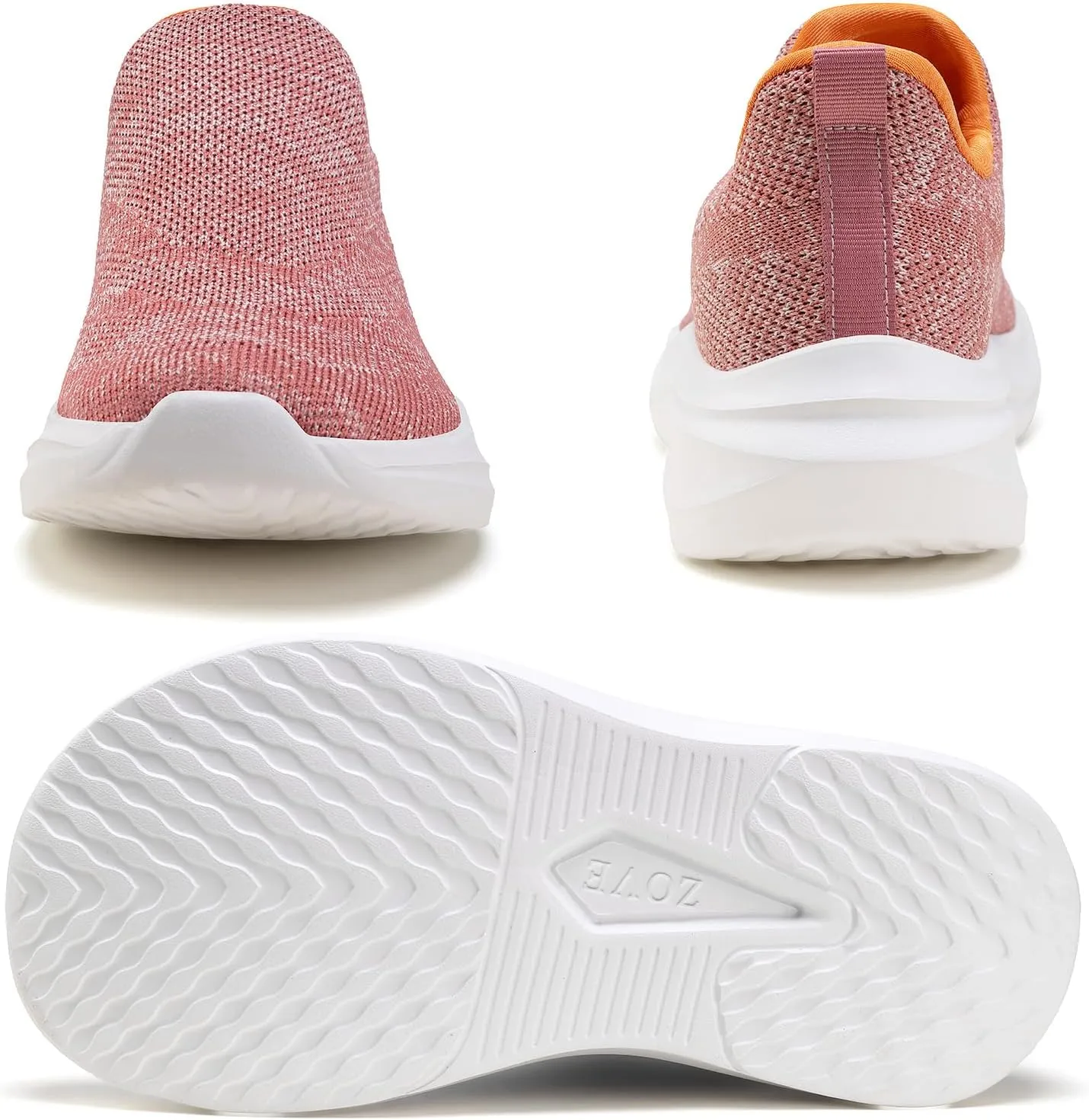 ZOVE Wide Toe Box Shoes Women Hands Free Wide Walking Shoes Ultra Light Tennis Breathable Wide Width Running Sneakers Athletic Gym Workout Trainers