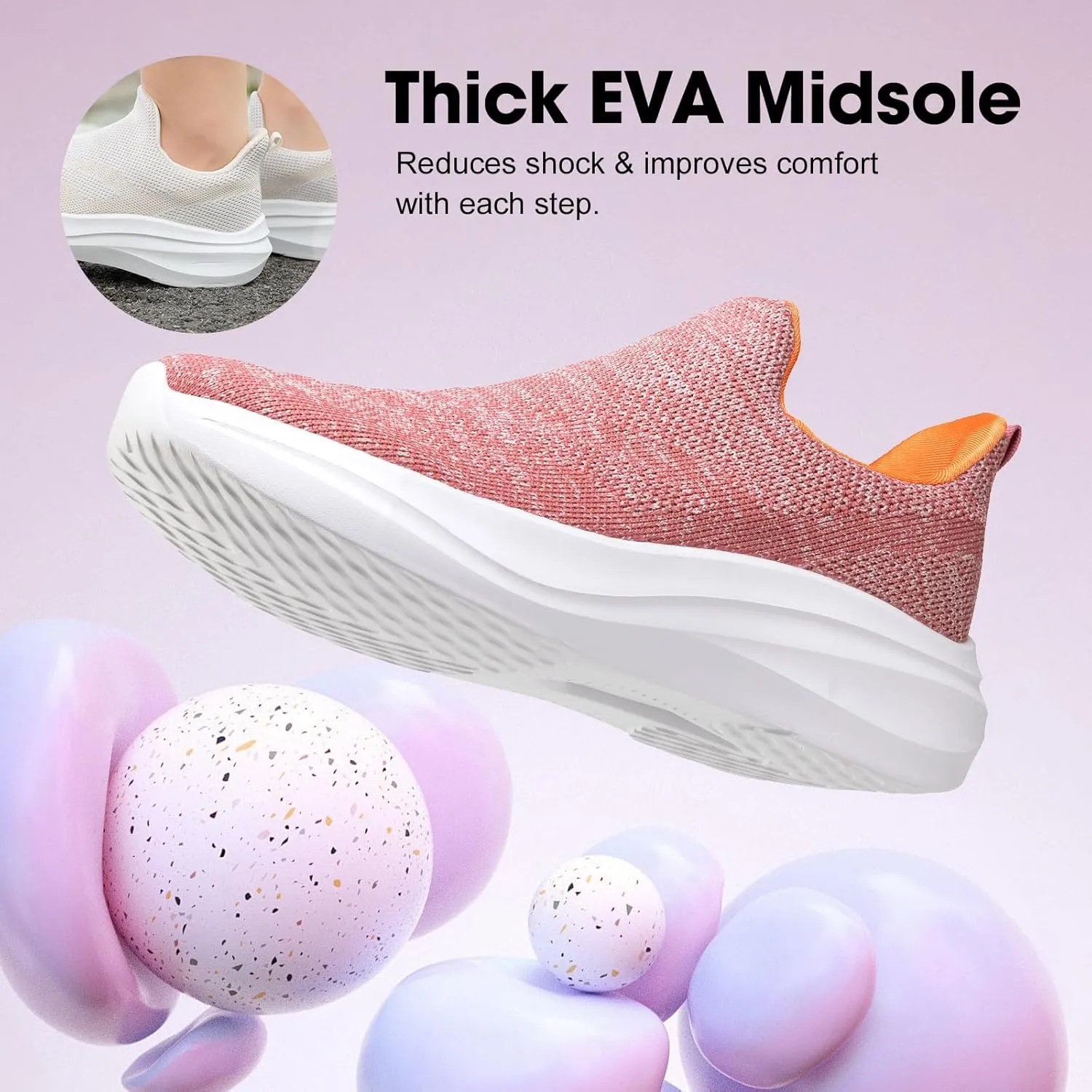 ZOVE Wide Toe Box Shoes Women Hands Free Wide Walking Shoes Ultra Light Tennis Breathable Wide Width Running Sneakers Athletic Gym Workout Trainers