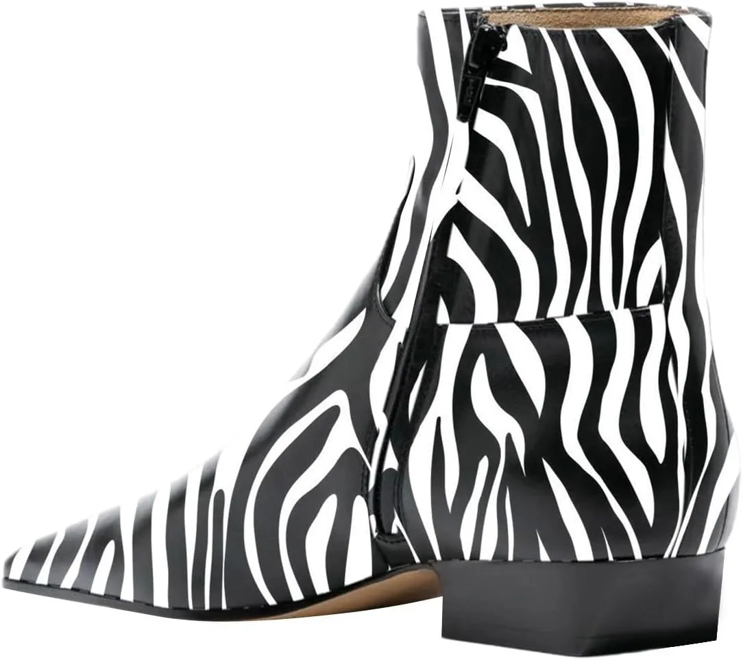 Zszszsu Women's Square Toe Heeled Ankle Boots Comfy Chunky Low Heel Booties Side Zipper Fashion Dress Party Daily Outfit Shoes Size 4-16 US